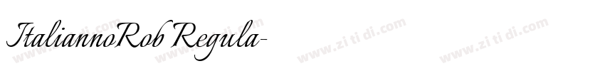 ItaliannoRob Regula字体转换